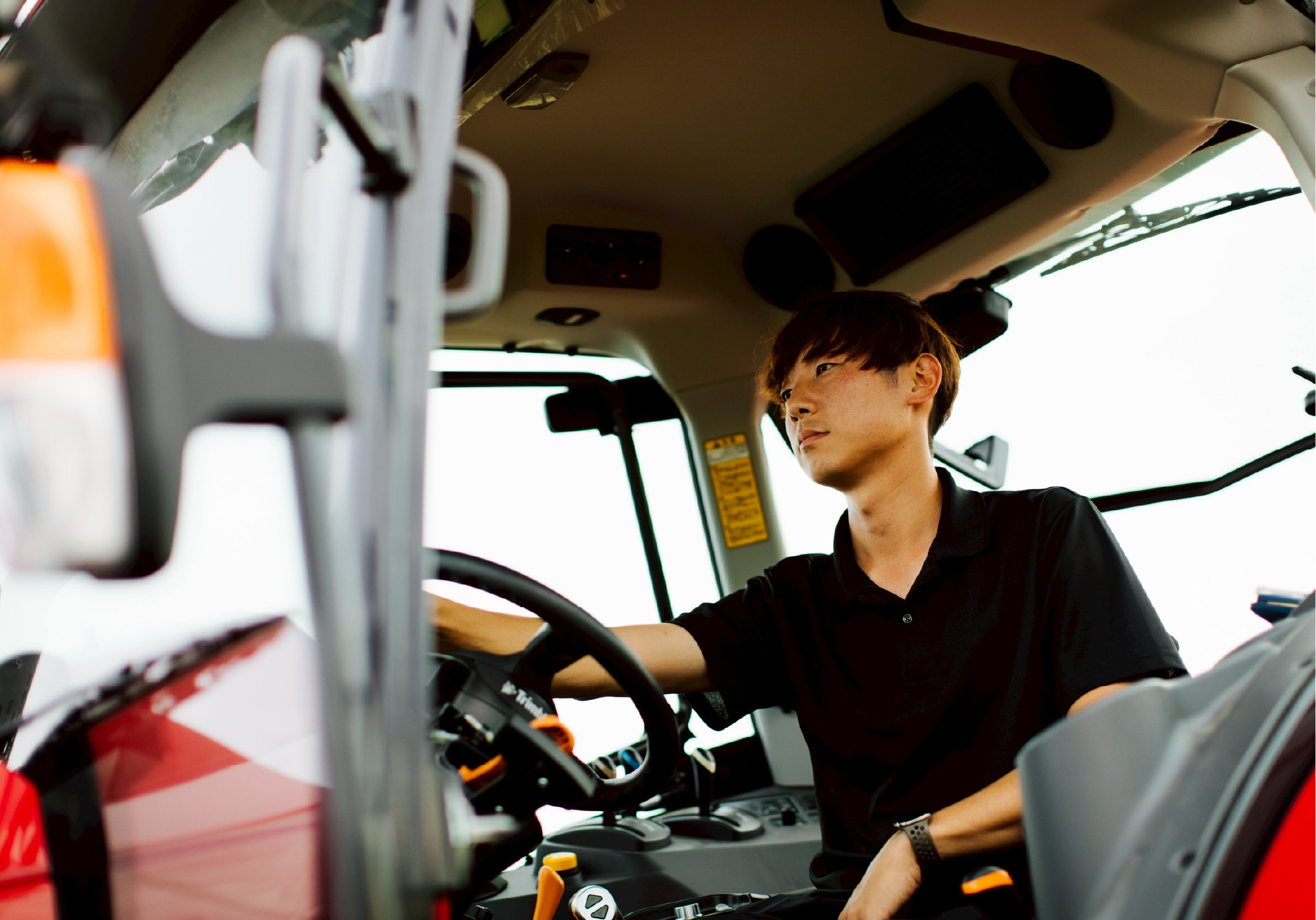 コンバインの写真