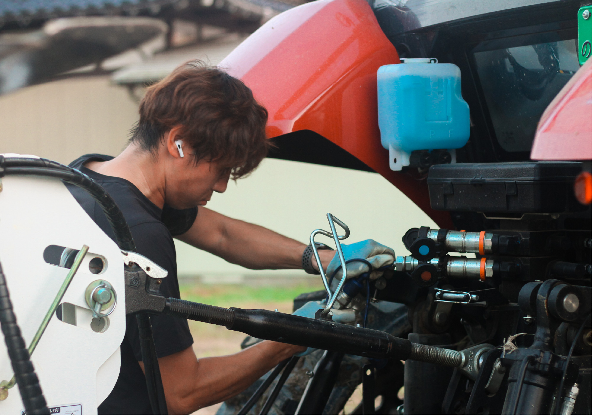 トラクターの修理